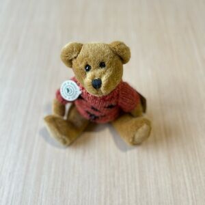 Vintage Boyds Bear ARLO Plush Bear in Pumpkin Sweater 8"